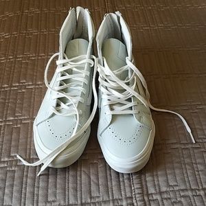 Mint green high top Van's